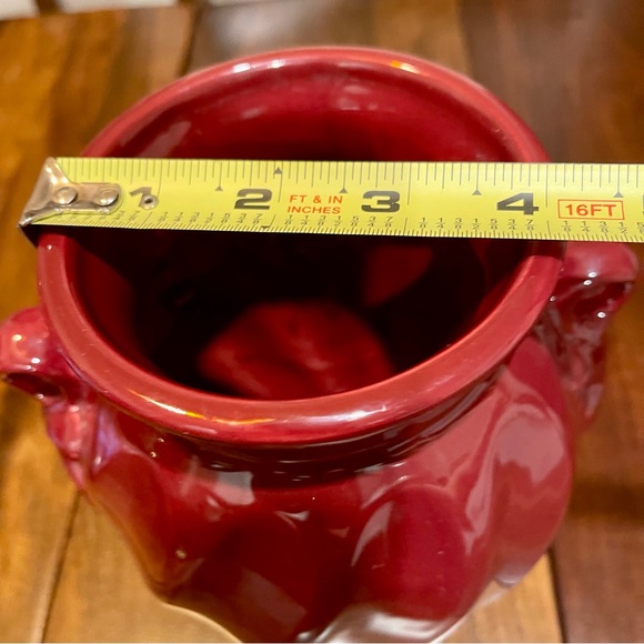 Vintage Haeger Pottery Urn Style Vase. Cranberry Glaze - Picture 14 of 14